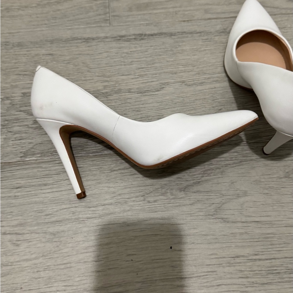 Vince Camuto White Stiletto Heels